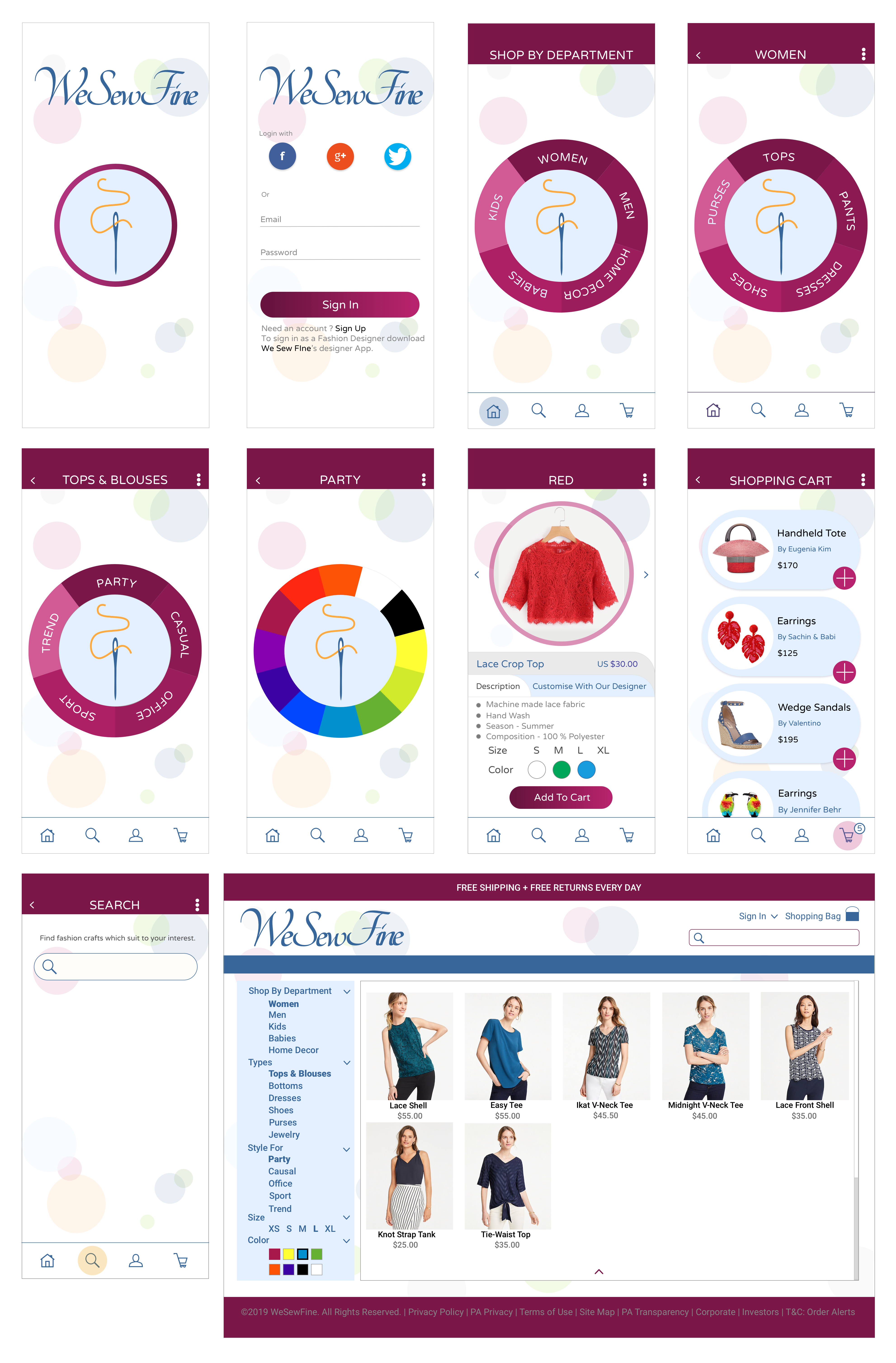 High-Fidelity Wireframes